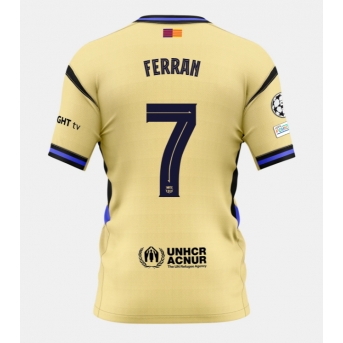 Billige Fotballdrakt Barcelona Ferran Torres #7 Replika Bortedrakt 2025-26 Kortermet